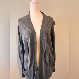 Large gray cardigan women’s